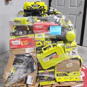 MIXED TOOL PALLET – LOT ID: 300225 100% Tested and Working (WITH BATTERIES AND CHARGERS)