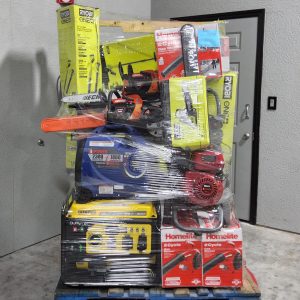 MIXED OUTDOOR POWER EQUIPMENT PALLET – LOT ID: 200325 100% Tested and Working (WITH BATTERIES AND CHARGERS)