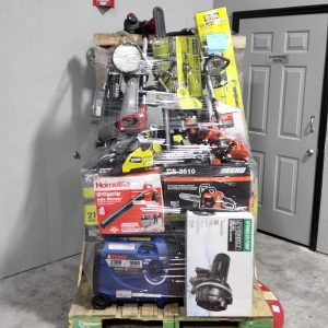 MIXED OUTDOOR POWER EQUIPMENT PALLET – LOT ID: 260325 100% Tested and Working (WITH BATTERIES AND CHARGERS)