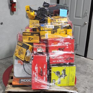 MIXED TOOL PALLET – LOT ID: 140425 100% Tested and Working (WITH BATTERIES AND CHARGERS)