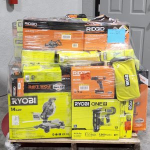 MIXED TOOL PALLET – LOT ID: 150425 100% Tested and Working (WITH BATTERIES AND CHARGERS)