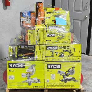 MIXED TOOL PALLET – LOT ID: 160425 100% Tested and Working (WITH BATTERIES AND CHARGERS)
