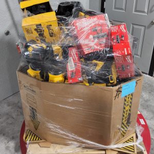 MILWAUKEE & DEWALT PALLET – LOT ID: 200425 100% Tested and Working (WITH BATTERIES AND CHARGERS)