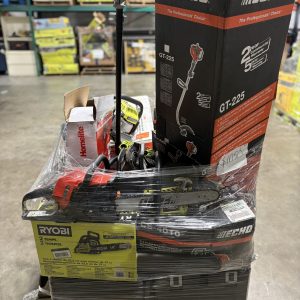 MIXED TOOLS & OUTDOOR PALLET – LOT ID: 004 100% Tested and Working (WITH BATTERIES AND CHARGERS)