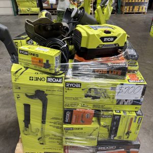 MIXED TOOLS & OUTDOOR PALLET – LOT ID: 007 100% Tested and Working(WITH BATTERIES AND CHARGERS)