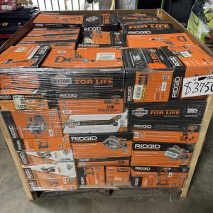 RIGID TOOL PALLET – LOT ID: 0025 100% Tested and Working (WITH BATTERIES AND CHARGERS)