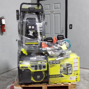 MIXED TOOL PALLET – LOT ID: 150125 100% Tested and Working (WITH BATTERIES AND CHARGERS)