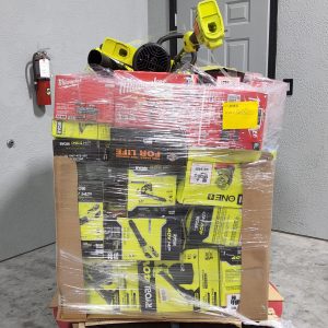 MIXED TOOL PALLET – LOT ID: 240125 100% Tested and Working (WITH BATTERIES AND CHARGERS)