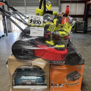 MIXED TOOLS PALLET – LOT ID: 0042 100% Tested and Working (WITH BATTERIES AND CHARGERS)